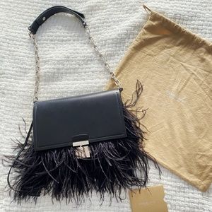 NWT Michael Kors Collection French Leather Feather Flap Shoulder Bag